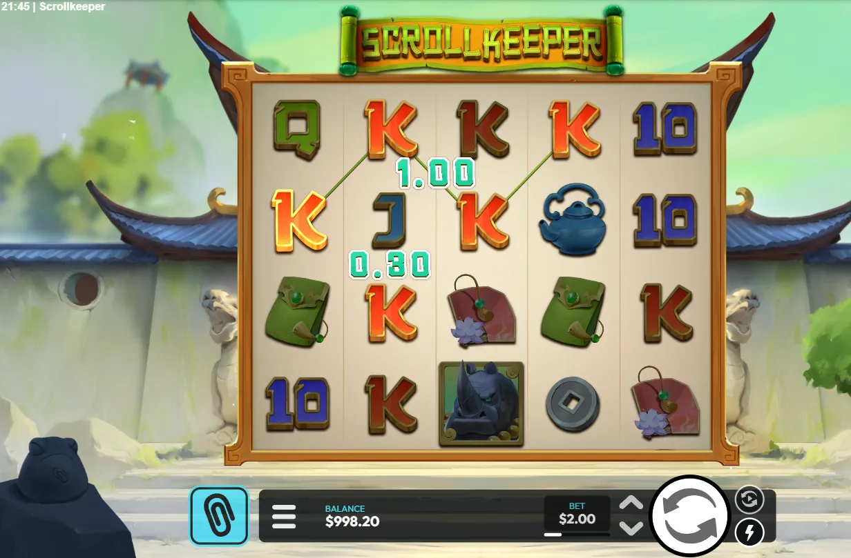 Scroll Keeper Slot
